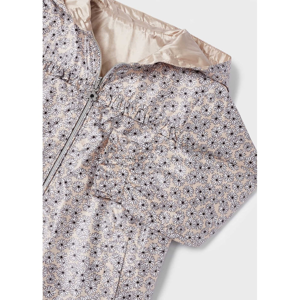 Mayoral Girl Reversible Windbreaker Jacket Almond