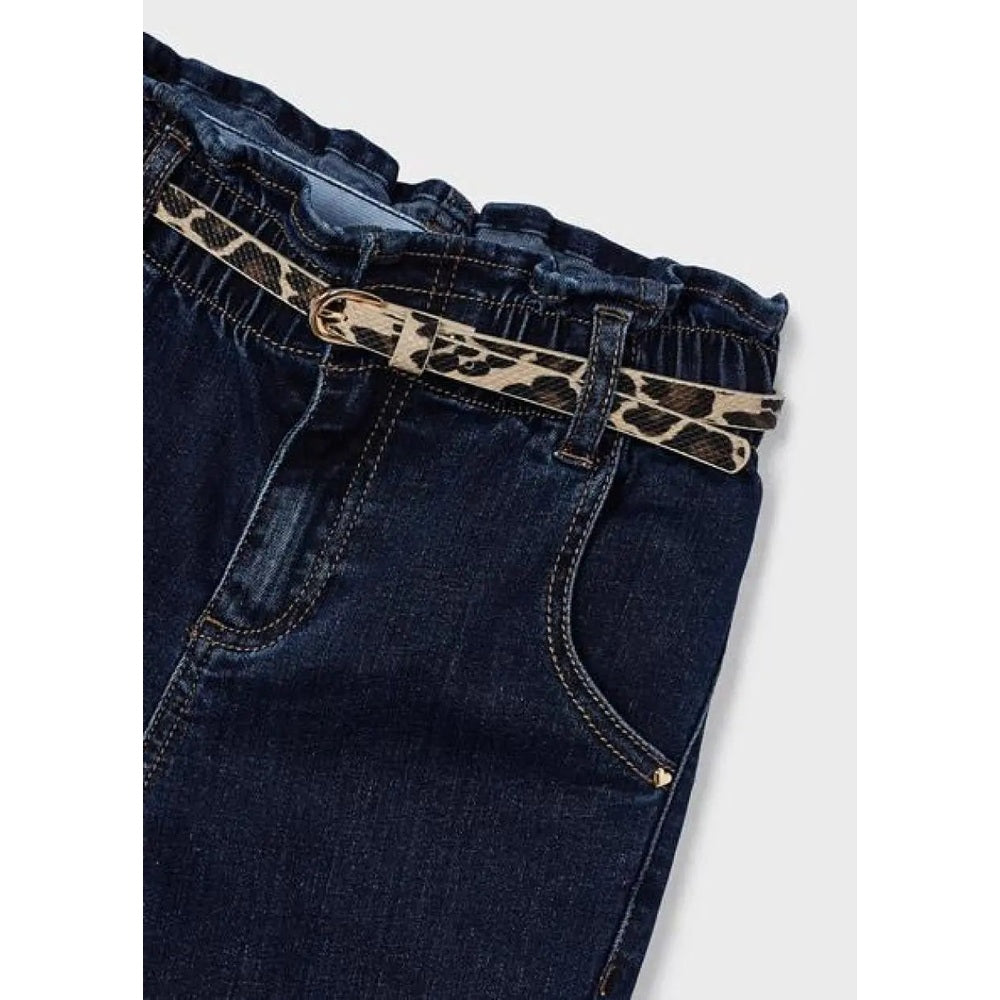Mayoral Girls Denim Pants With Belt