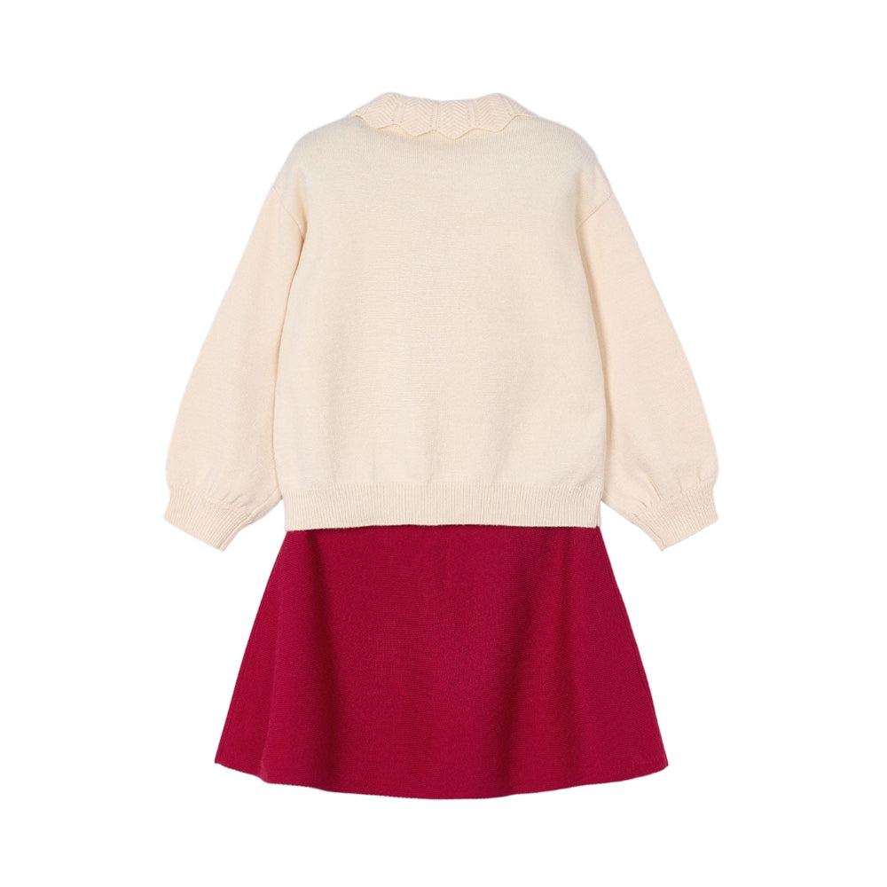 Mayoral Mini Girl Skirt Set Red