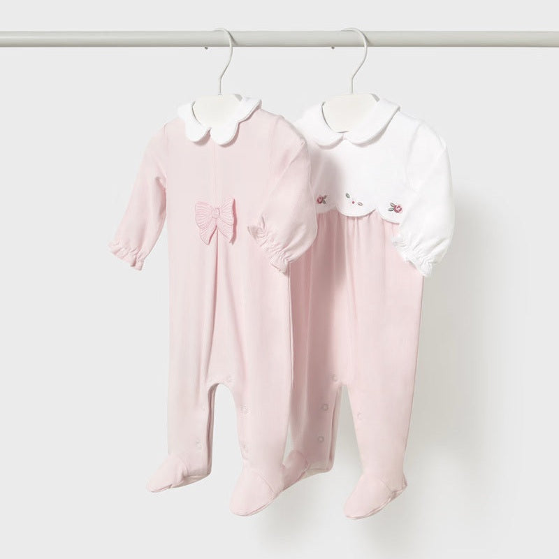 Mayoral Newborn 2-Pack One-Piece Flower