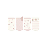 Mayoral Newborn 4-Pack Socks Crystal