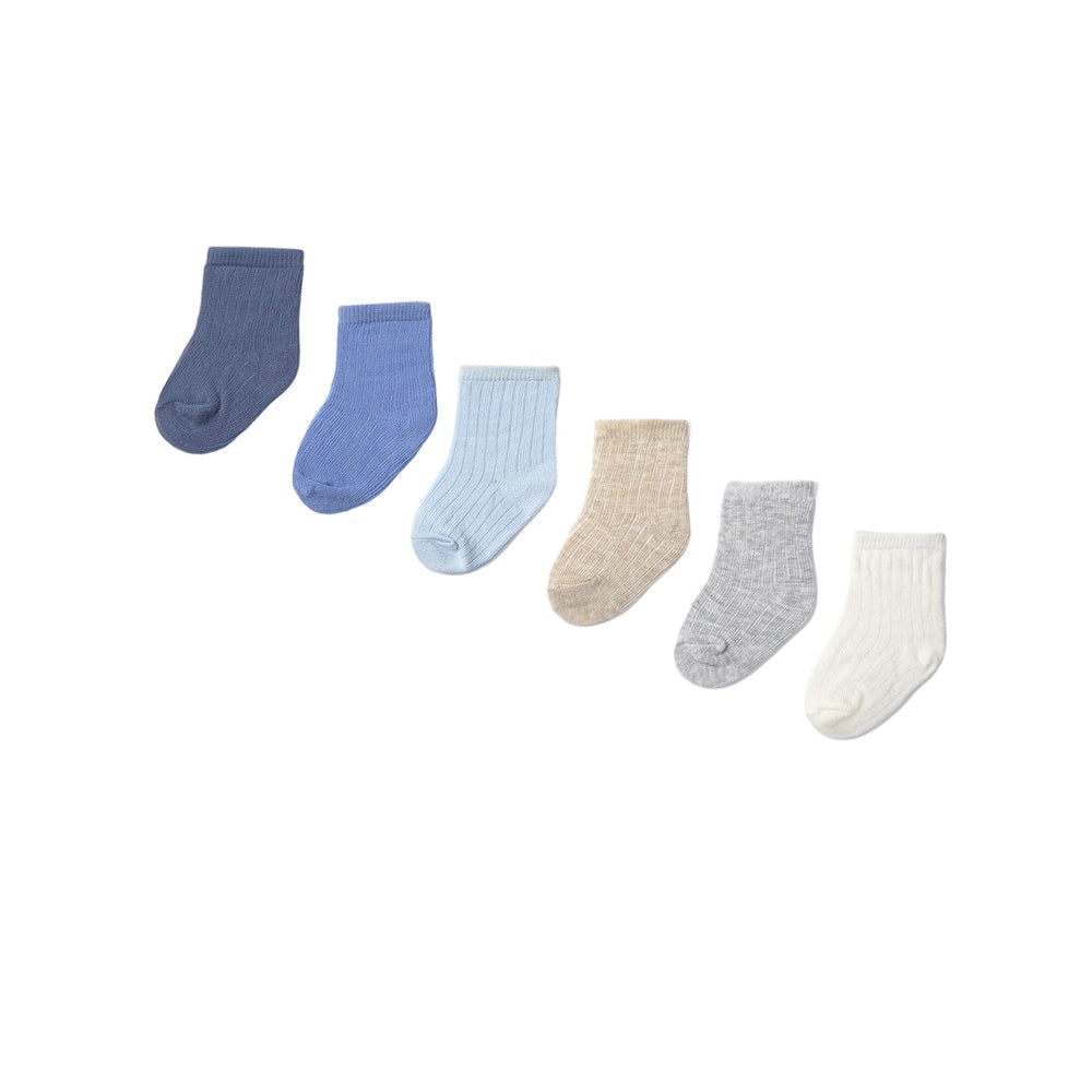 Mayoral Newborn 6-Pack Socks Blue