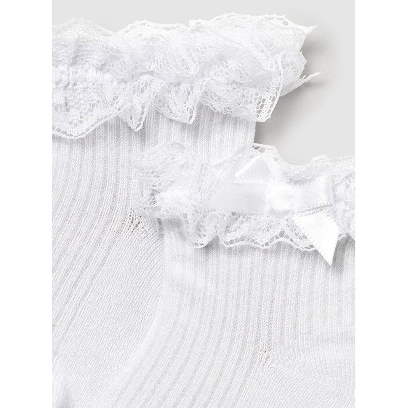Mayoral Newborn Dress Socks White