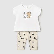 Mayoral Newborn Leggings And T-Shirt Set Pottery