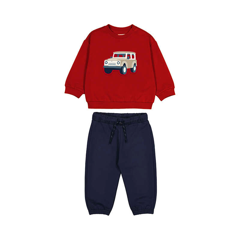 Mayoral Pullover Pants Tracksuit Red