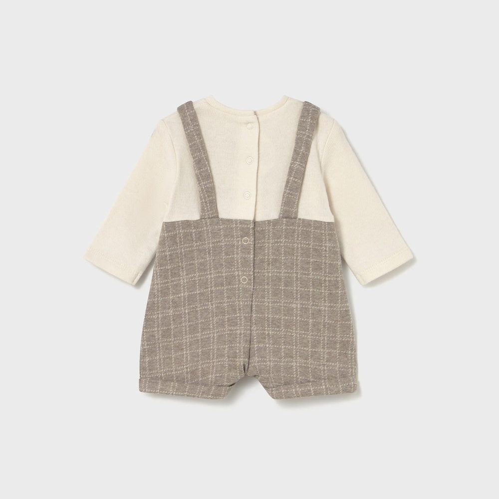 Mayoral Short Soft Dungaree Sesame