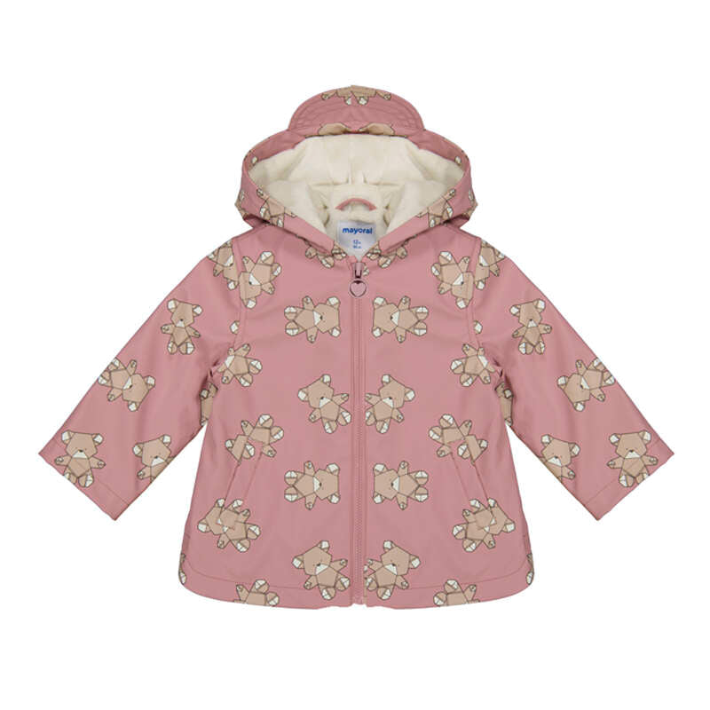 Mayoral Teddy Bear Raincoat Pink