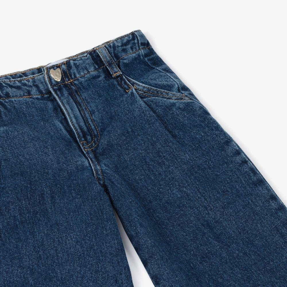 Mayoral Wide Leg Denim Pants