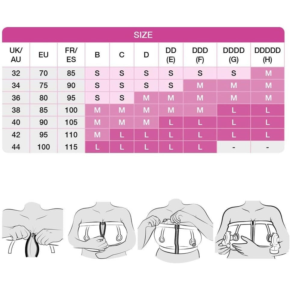 Medela Easy Expression Bustier Black nursing bra for maternity wear