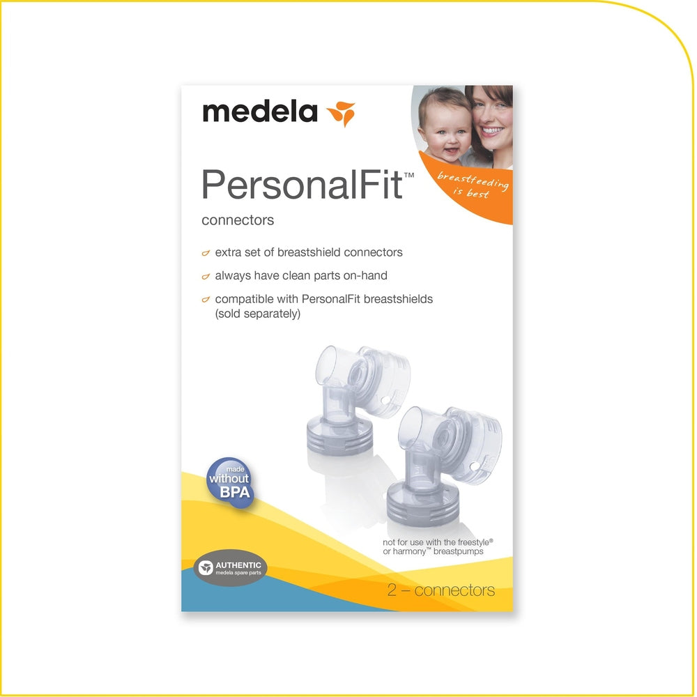 Medela PersonalFit connectors with tubing ports; set of 2 for Swing and Harmony breast pumps