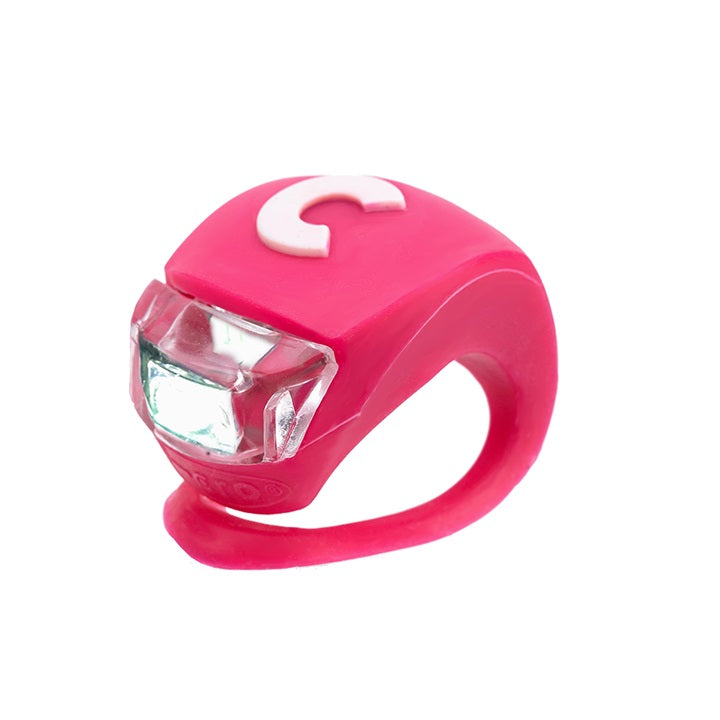 Micro scooter light pink silicone ring with clear front light, MICRO brand