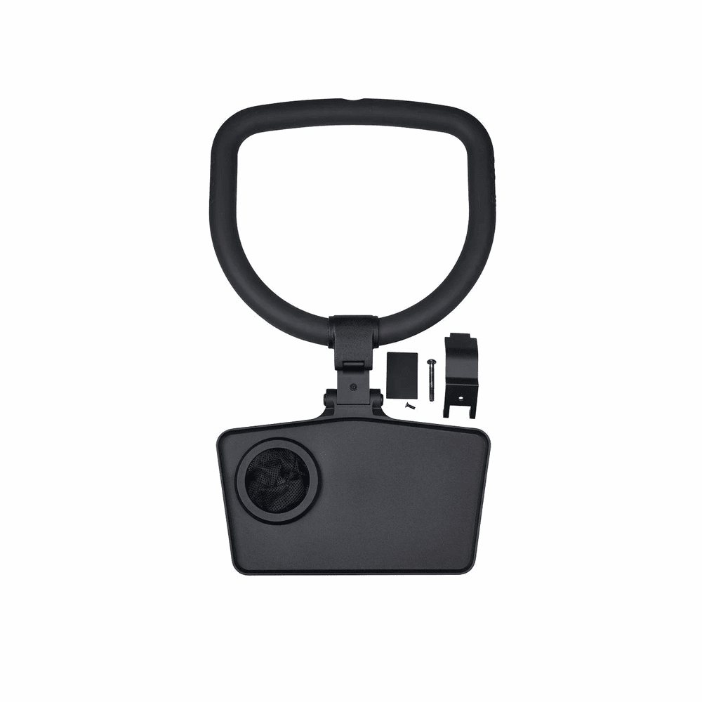 Micro Trike Table & Loop in black with clamp mounting hardware and MICRO logo