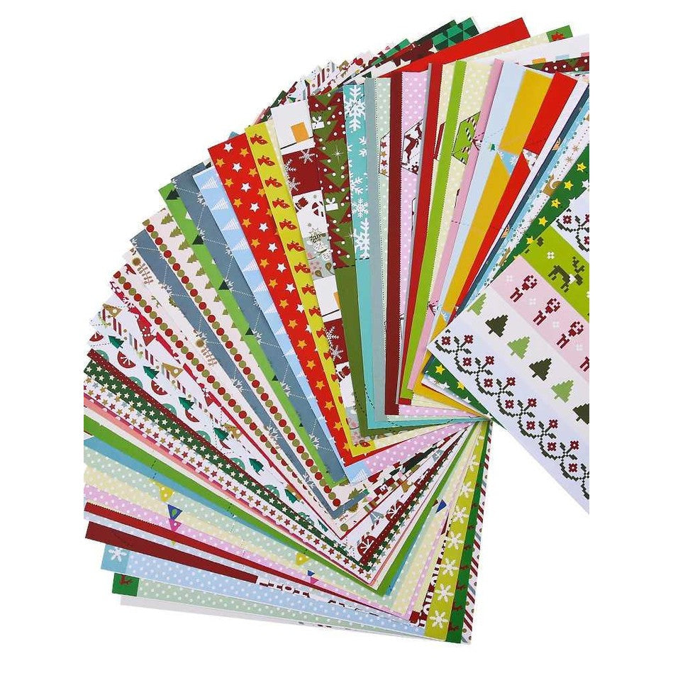 MIDEER Christmas origami paper pack featuring colorful patterned sheets for crafts