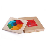 Mideer Unclewood Wooden Puzzle Chameleon