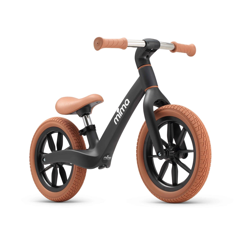 Mima Zoom Lite Balance Bike in Black side view