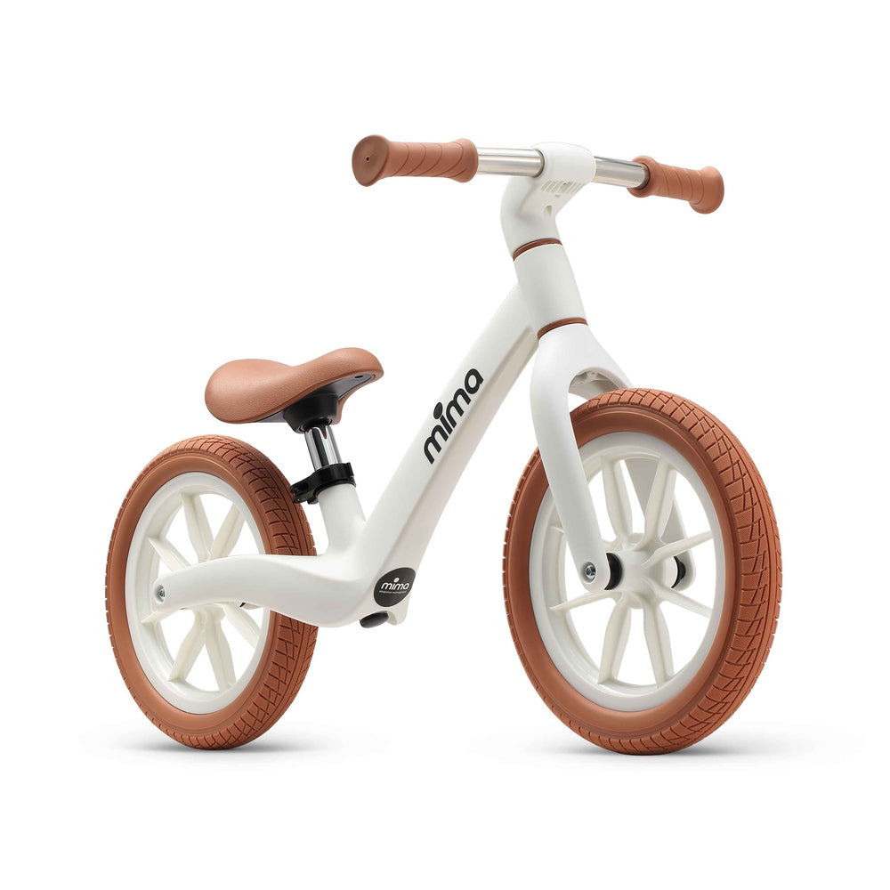 Mima Zoom Lite Balance Bike in White side view