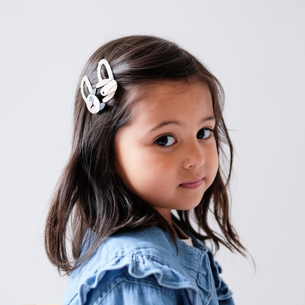 Mimi & Lula doggy clip pack caramel hair clips for kids, set of two