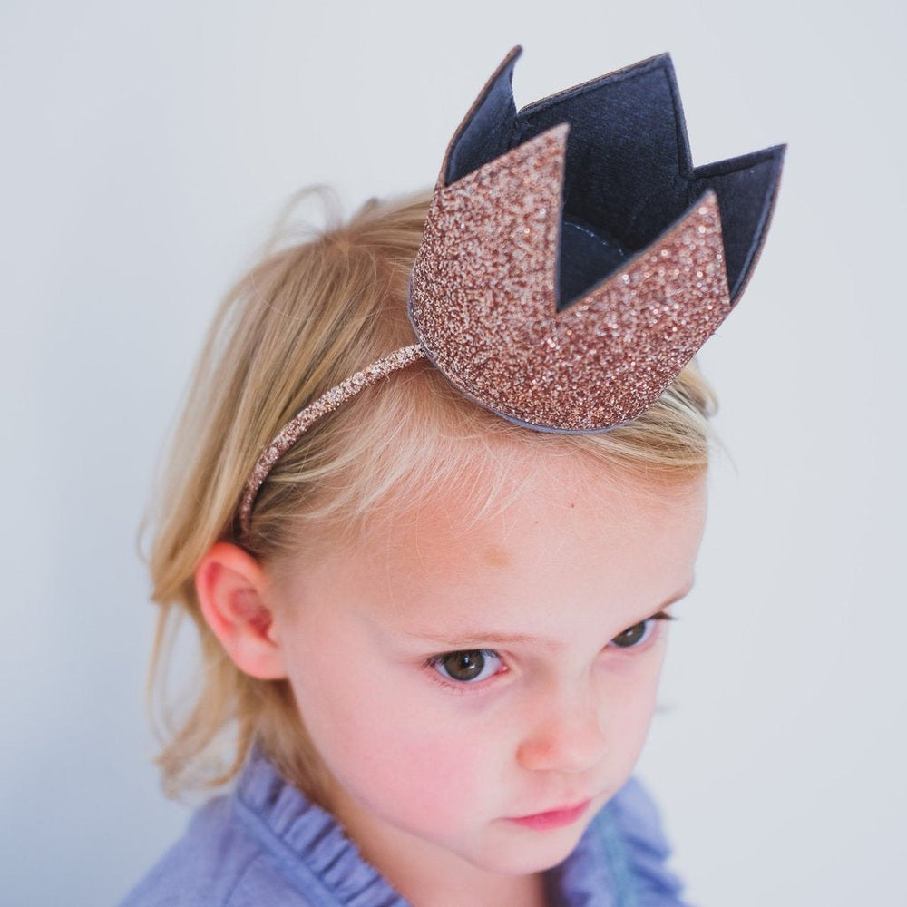 Mimi & Lula Glitter Crown Alice Gold