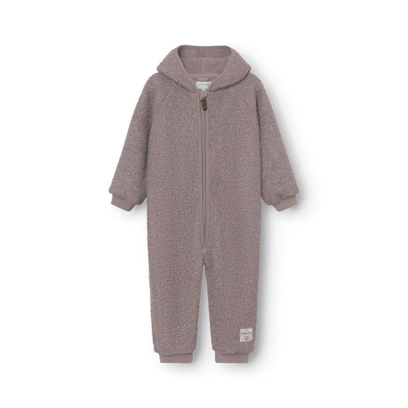 Mini A Ture Matadel Teddyfleece Jumpsuit Grs Zinc Purple
