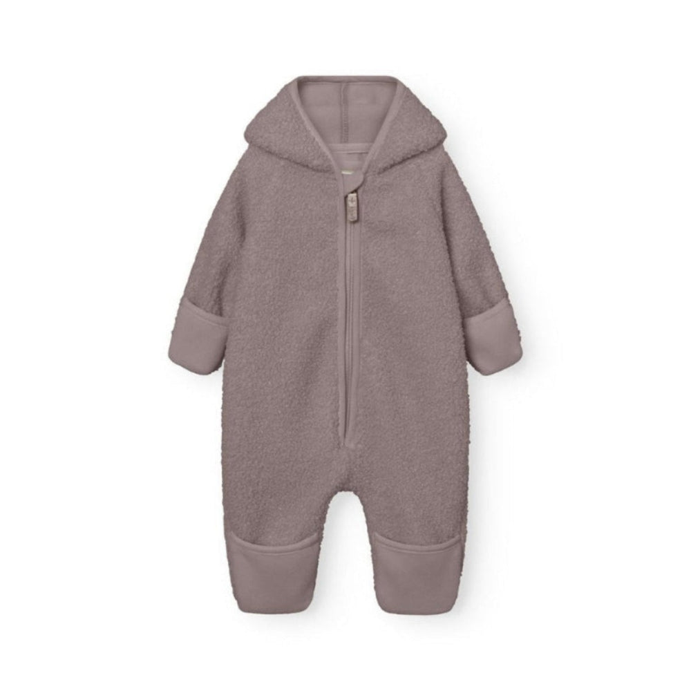 Mini A Ture Matadel Teddyfleece Jumpsuit Grs Zinc Purple