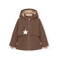 Mini A Ture Matalgeana Fleece Lined Winter Jacket Grs Chestnut Brown