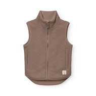 Mini A Ture Matbattal Teddyfleece Vest Grs Grey Brown