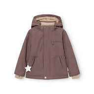 Mini A Ture Matbriddine Fleece Lined Winter Jacket Grs Peppercorn Plum