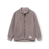 Mini A Ture Matcedric Teddyfleece Jacket Grs Zinc Purple