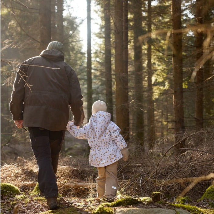 Mini A Ture Matwang Fleece Lined Winter Jacket Grs Falling Winter Leaves