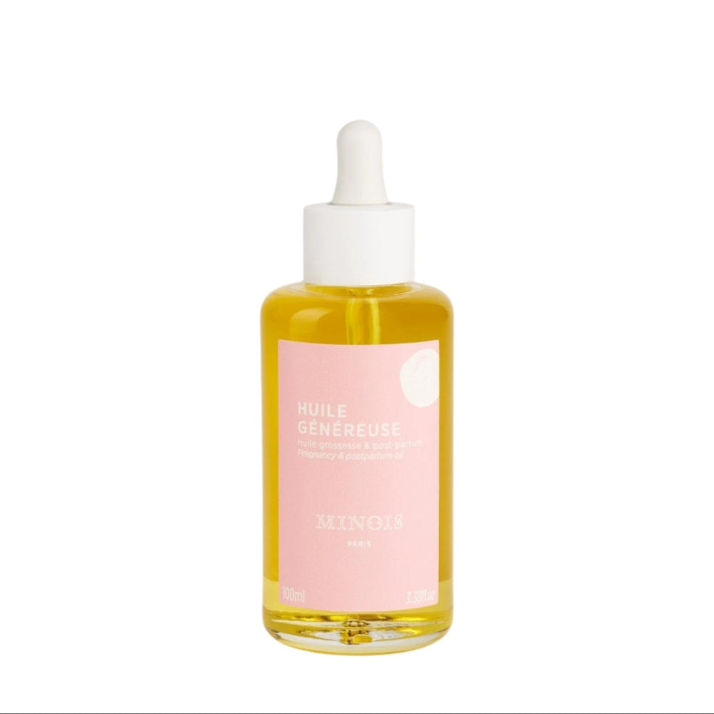 Minois Paris pregnancy and post-partum oil, pink label dropper bottle, 100 ml