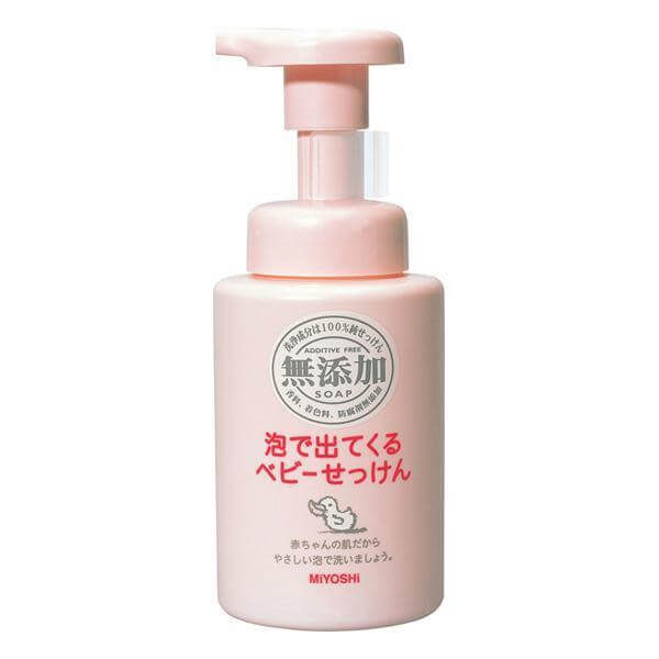 Miyoshi Soap Baby Foaming Wash Additive-Free Pump Bottle 250 ml