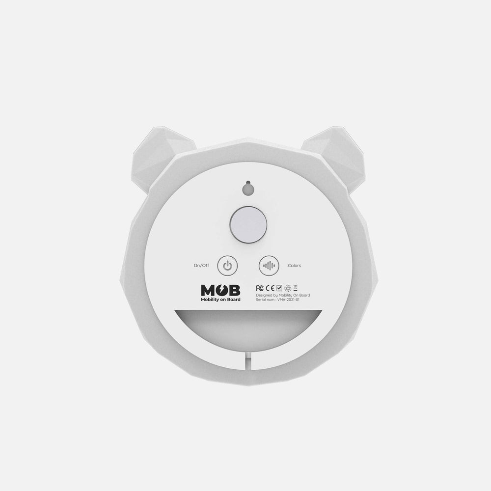 Mob Wall Night Light Panda — white panda-shaped ambient wall light by MOB for soothing bedtime