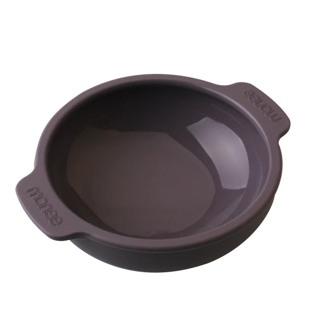 Monee Kid Bowl 300 ml purple silicone feeding bowl with side handles