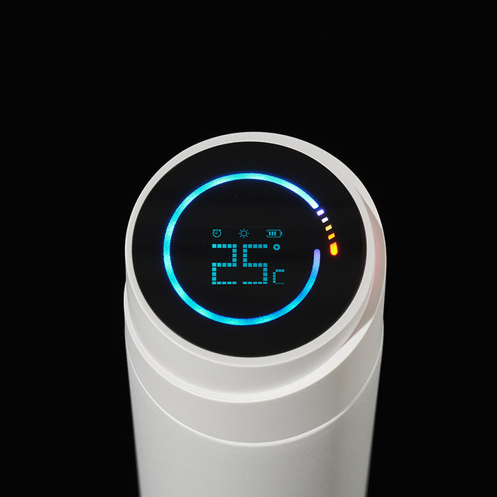 Mother-K UV-C sterilization smart tumbler 450 ml with blue LED ring display