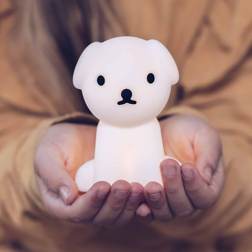 Mr Maria Bundle Of Light Snuffy white night light figurine held in hands for ambient glow