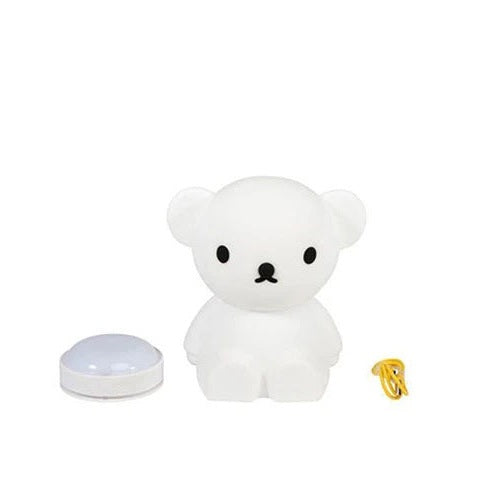 Mr Maria Boris First Light bear night lamp, white body with round base and plug cord