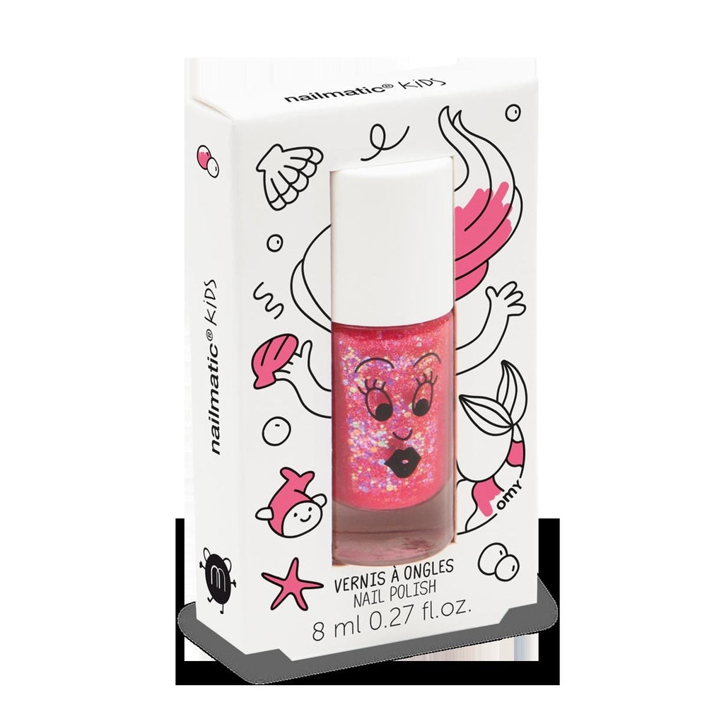 Nailmatic Water Based Nail Polish For Kids Sissi Pink Glitter