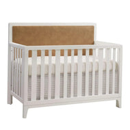 Natart Kyoto 5 In 1 Convertible Crib With Upholstered Panel Leather