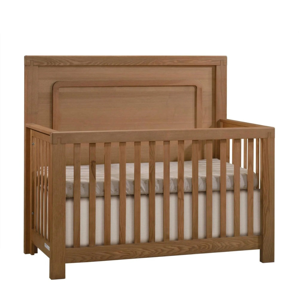 Natart Signature Series Toscano 5-in-1 Convertible Crib in natural wood finish
