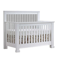 Natart Taylor 5 In 1 Convertible Crib With Channel Tufted Headboard Panel