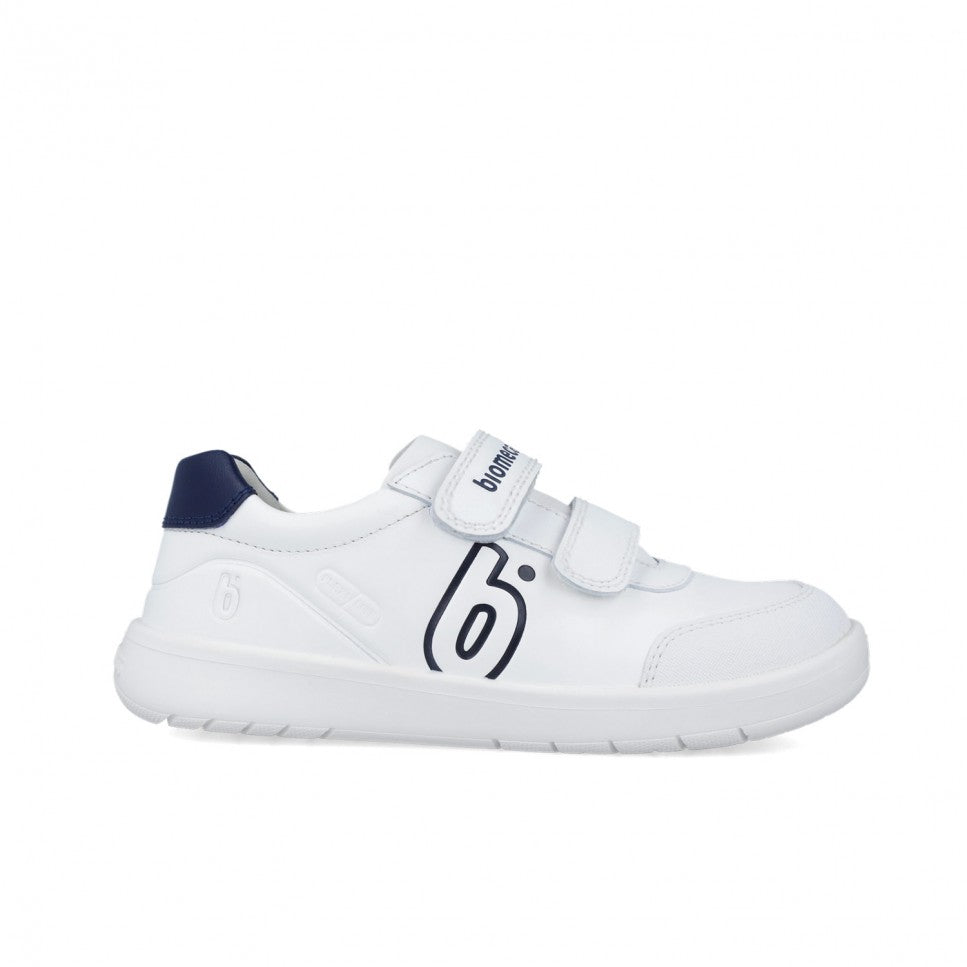 Biomecanics Barefoot Sneakers White/Navy Double Velcro - product detail 03