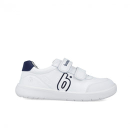 Biomecanics Barefoot Sneakers White/Navy Double Velcro