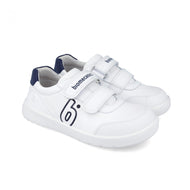 Biomecanics Barefoot Sneakers White/Navy Double Velcro