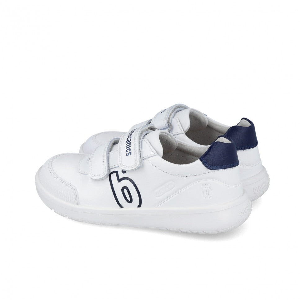 Biomecanics Barefoot Sneakers White/Navy Double Velcro - product detail 05
