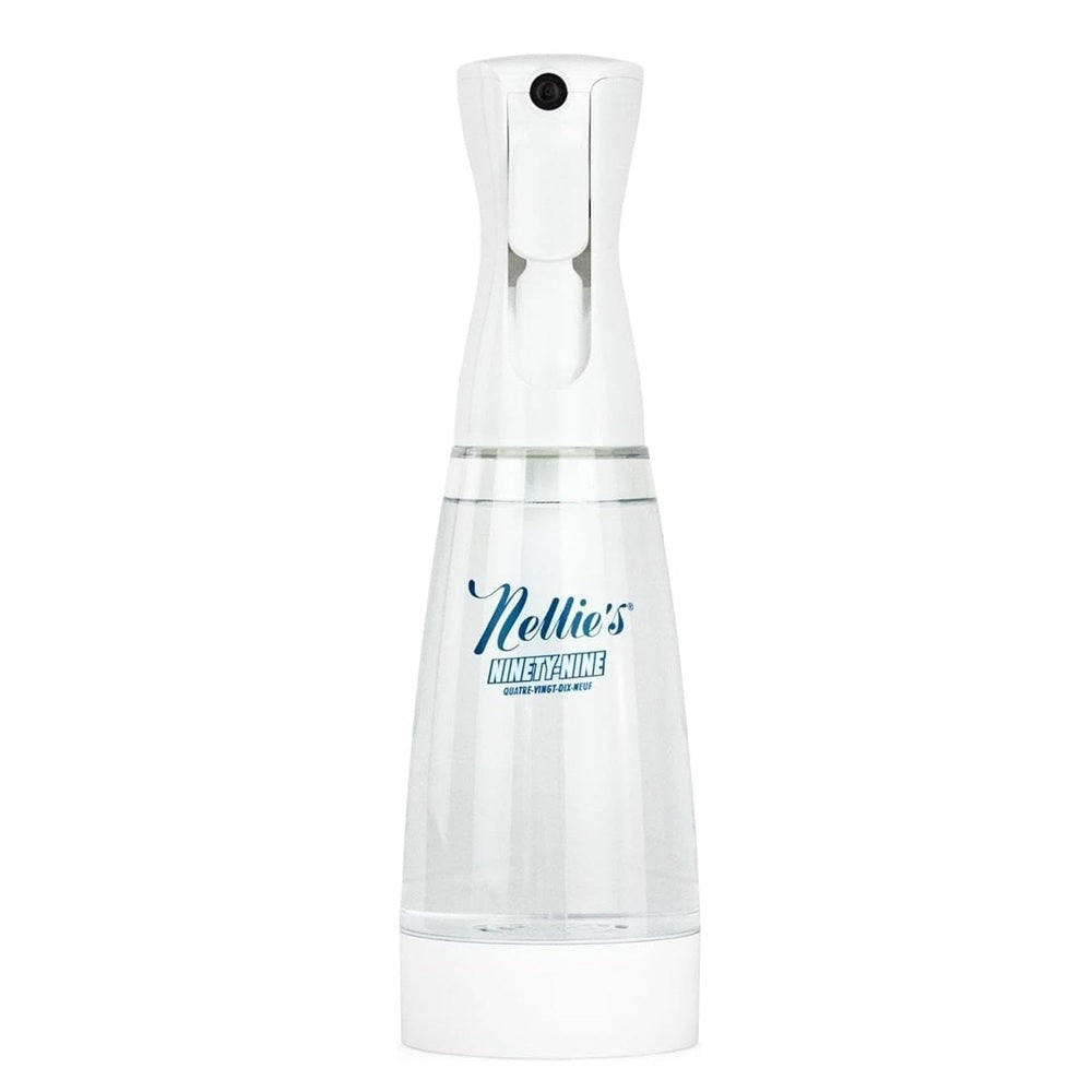 Nellie's Ninety-Nine spray bottle in white translucent plastic with blue Nellie's logo.