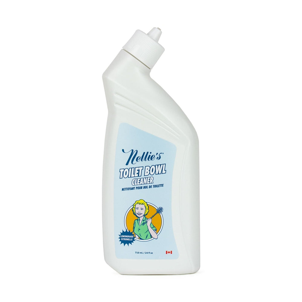 Nellie's Toilet Bowl Cleaner bottle, white plastic with blue label, Nellie's brand, 710 ml (1 bottle)