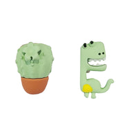 Nemibaby Earrings Dino & Cactus 925 Sterling Silver Pins