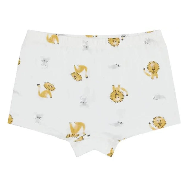 Nest Design Bamboo Boys Boxer Briefs Underwear (2 Pack) Lion & Goose