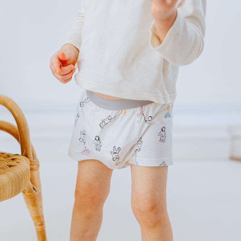 Nest Design Bamboo Boys Boxer Briefs Underwear (2 Pack) To Inifinity