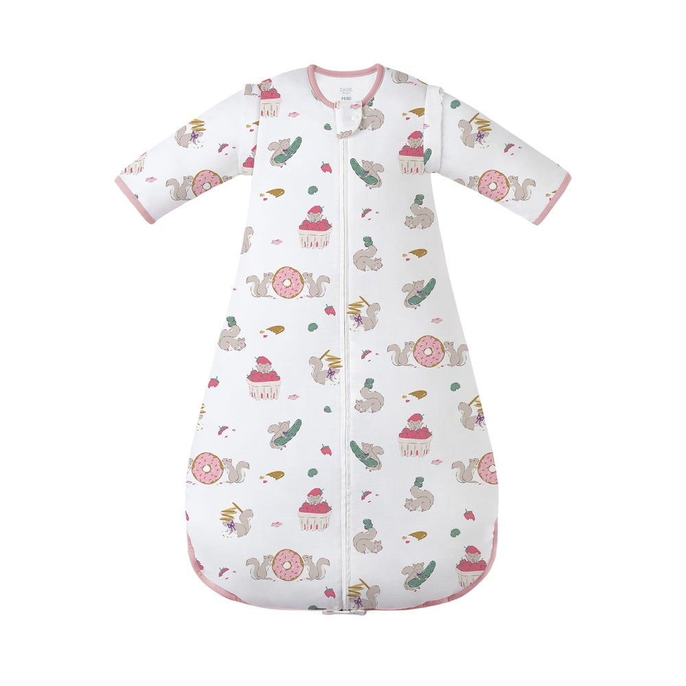 Nest Designs 0.6 TOG Removable 3/4 Sleeve Sleep Bag Very Squirrelly